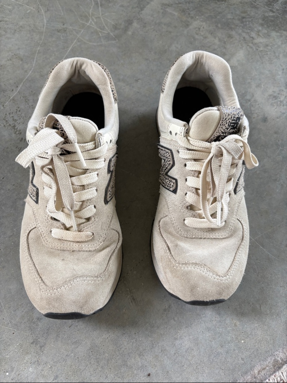 New Balance Beige/Tan Suede Sneakers